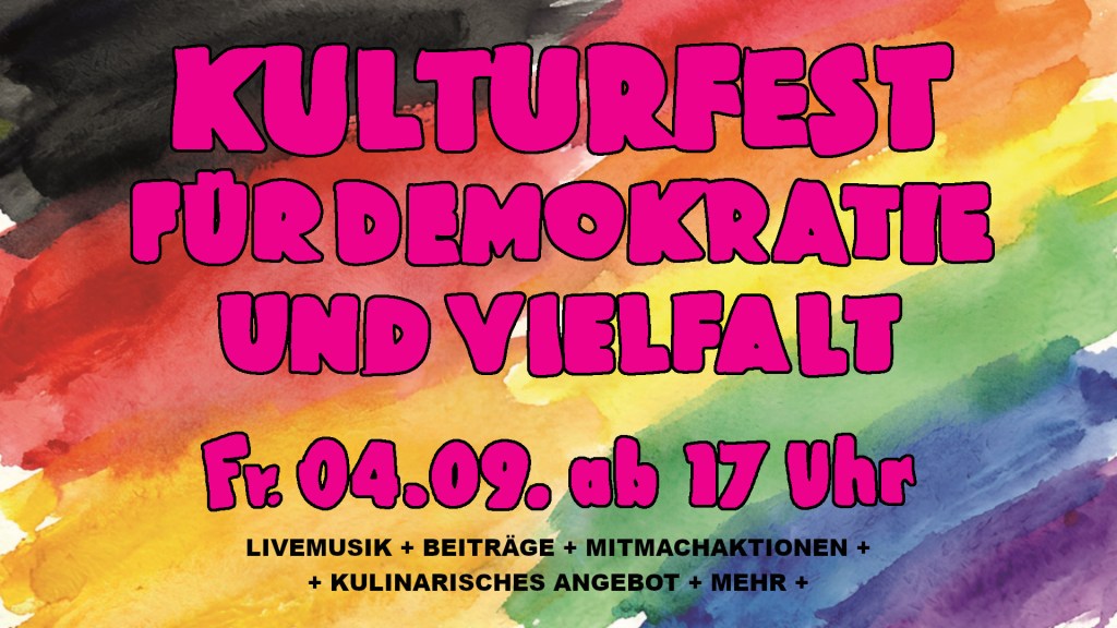 Kulturfest für Demokratie und Vielfalt